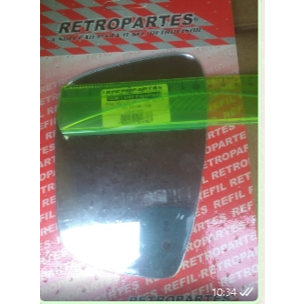 Espelho Lente Refil Vidro Retrovisor Carona Direito Gol Voyage G6/G7/G8 Fox 10/2014 Polo Golf UP!