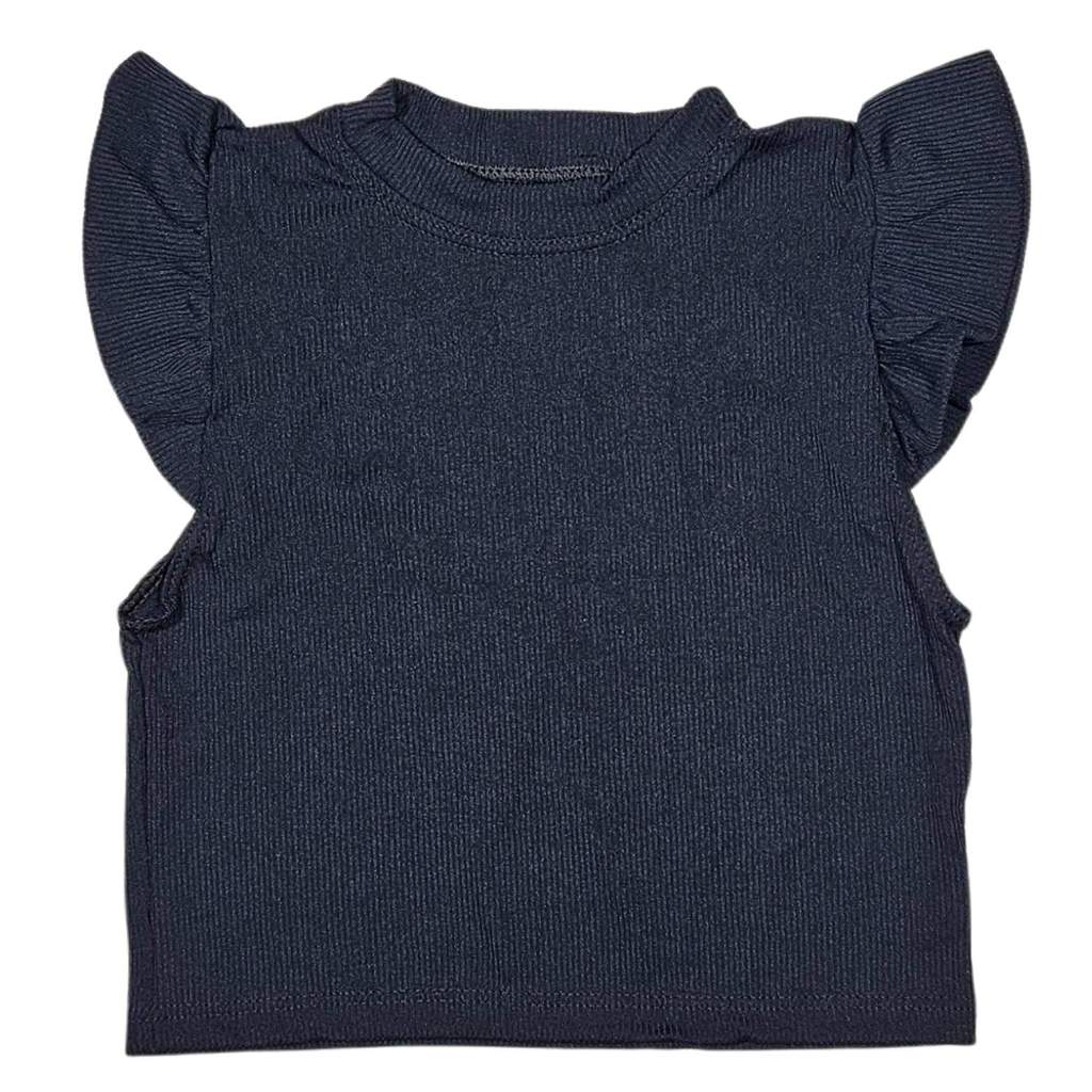 Blusa Cropped Infantil Meninas Criança Fofa Mini Diva Estilo