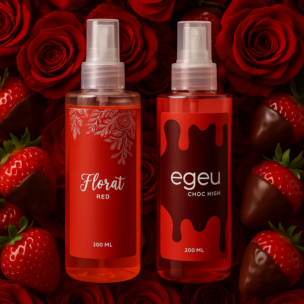 Kit Body Splash Choc High + Florat Red 200ml Cada Feminino