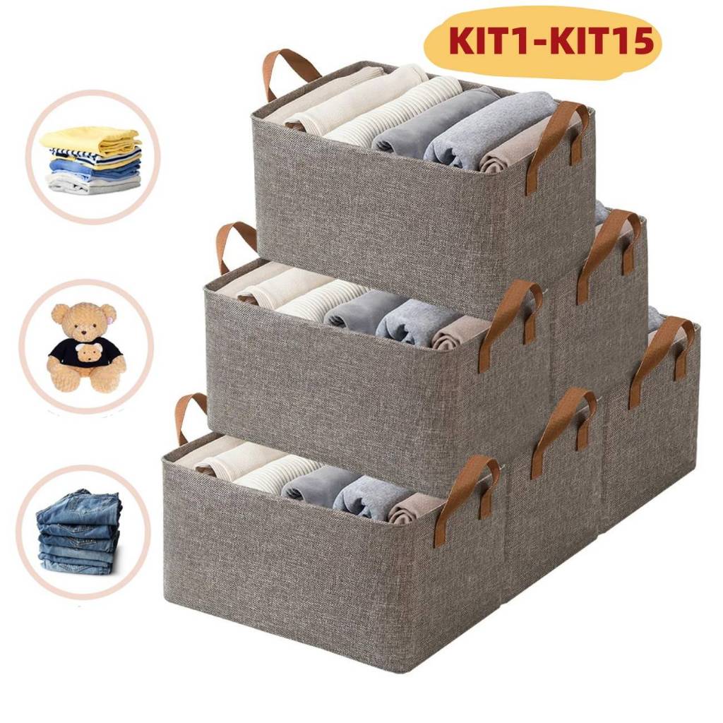 Caixa De Armazenamento De Roupas Arrumados Grade Para Íntimas E Calças P/gaveta Multiuso Dobrável