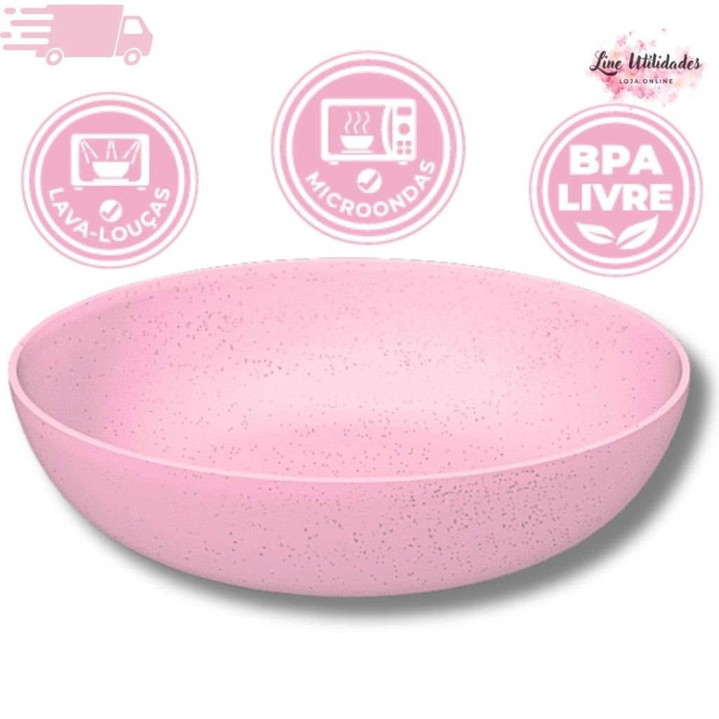 Prato Fundo Helsim 1200ml | Kit 1, 3 ou 6 un | Plástico Resistente, Sem BPA, Cores Sortidas em Oferta na Shopee