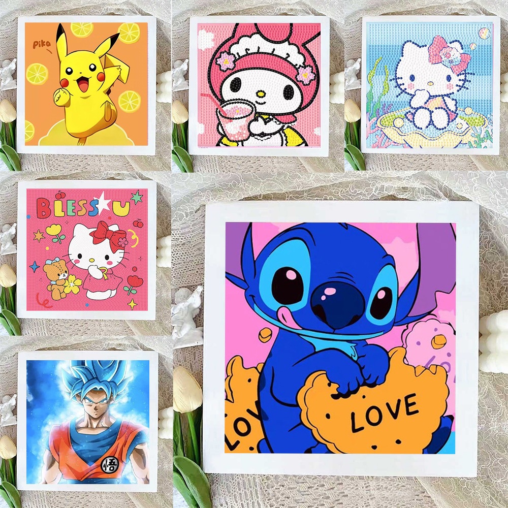 Presente Kit de Pintura com Diamante para Crianças – Arte com Moldura e Desenho Divertido para Decoração Infantil