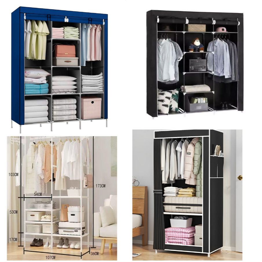 Guarda Roupa Dobrável Organizador De Roupa Armário Grande