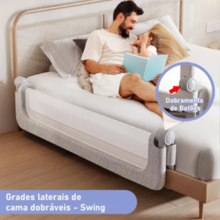 Grade de cama NORMAL E BOX - Protetor Para Cama - Criancas Reforçada Lavável em Oferta na Shopee