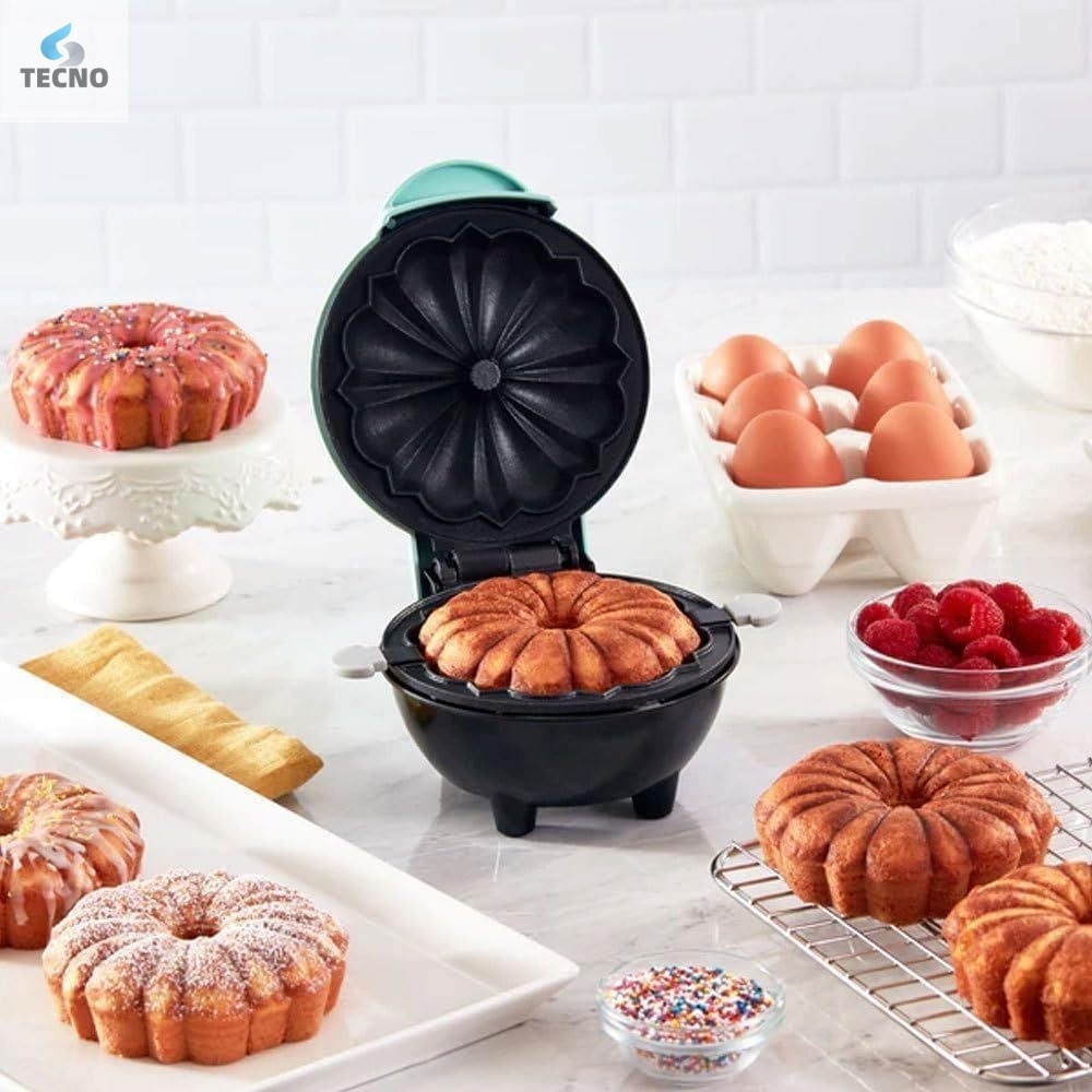 Mini Máquina de Assar Bolo Elétrica Antiaderente Quiche/De Forno/Eggette Maker Mini Ferro ...