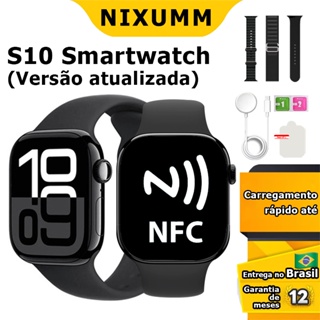 Relógio inteligente Smartwatch Original S10 Versão atualizada Super Amoled Nfc Para Android IOS em Oferta na Shopee