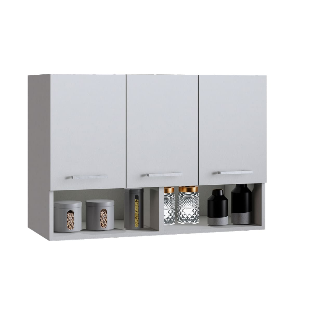 Armário Cozinha Multiuso 3 Portas Suspenso Aereo Nicho Quarto Lavanderia - Móveis Bonatto em Oferta na Shopee