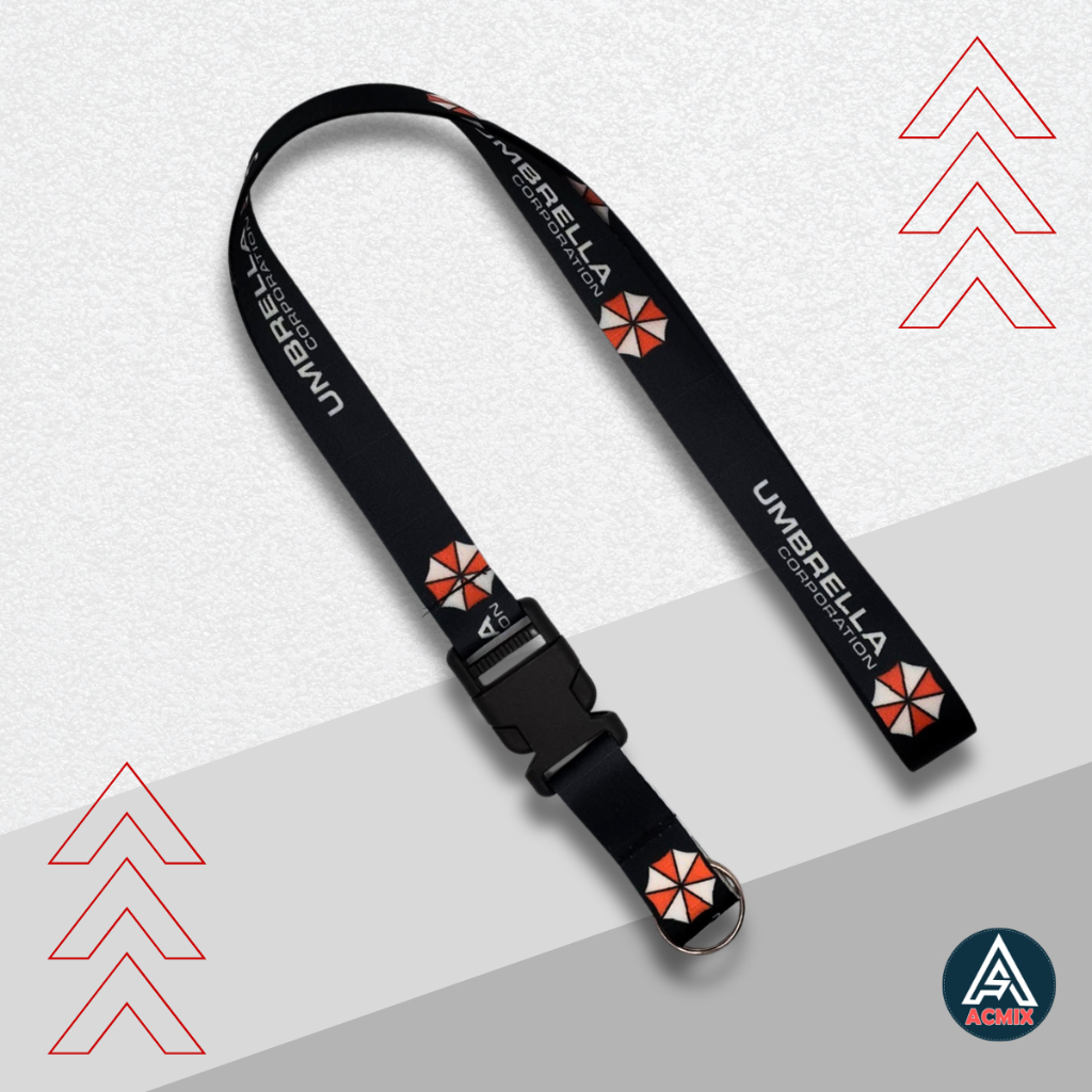 Cordão Pescoço Moto Umbrella com Engate Rápido Chaveiro Preto em Oferta na Shopee