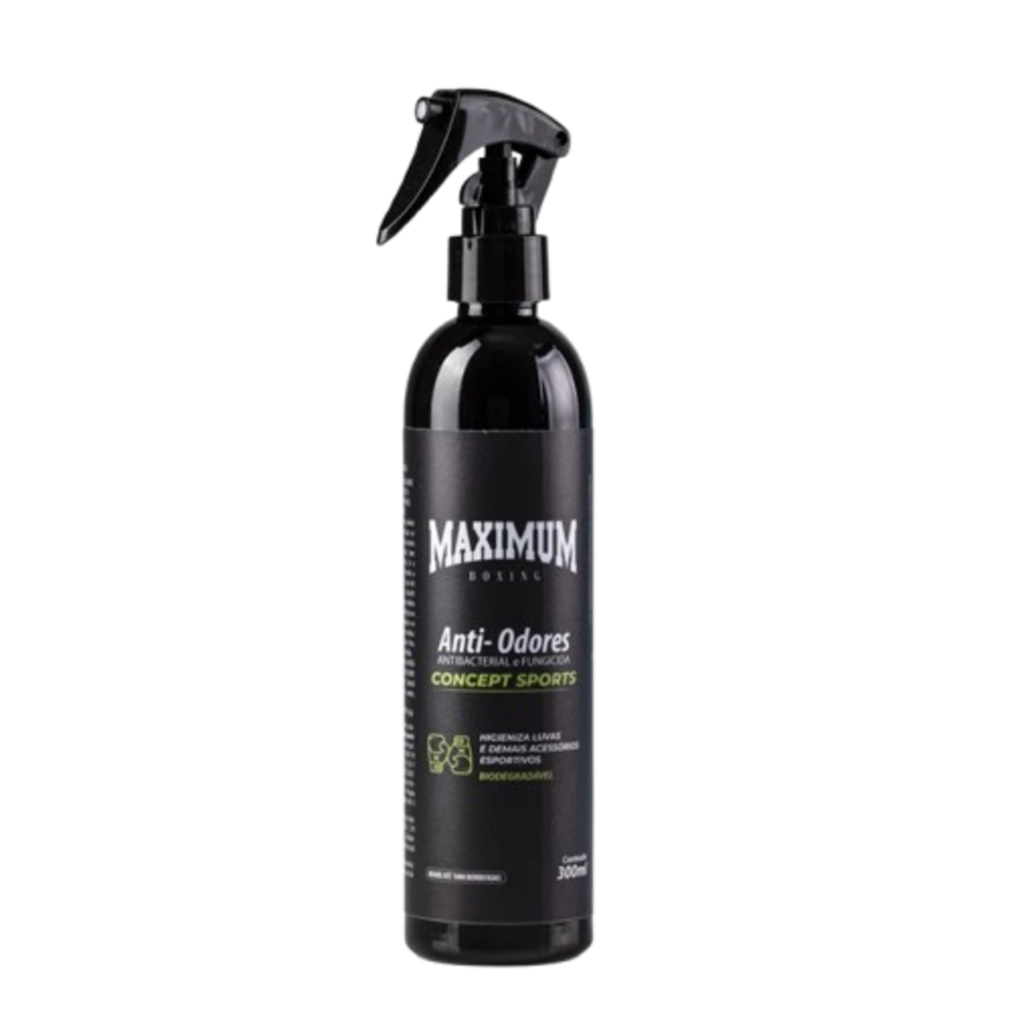 Spray Higienizador Antibacteriano Luvas e Equipamentos de Muay Thai e Boxe Anti-Odor Maximum - 300ml