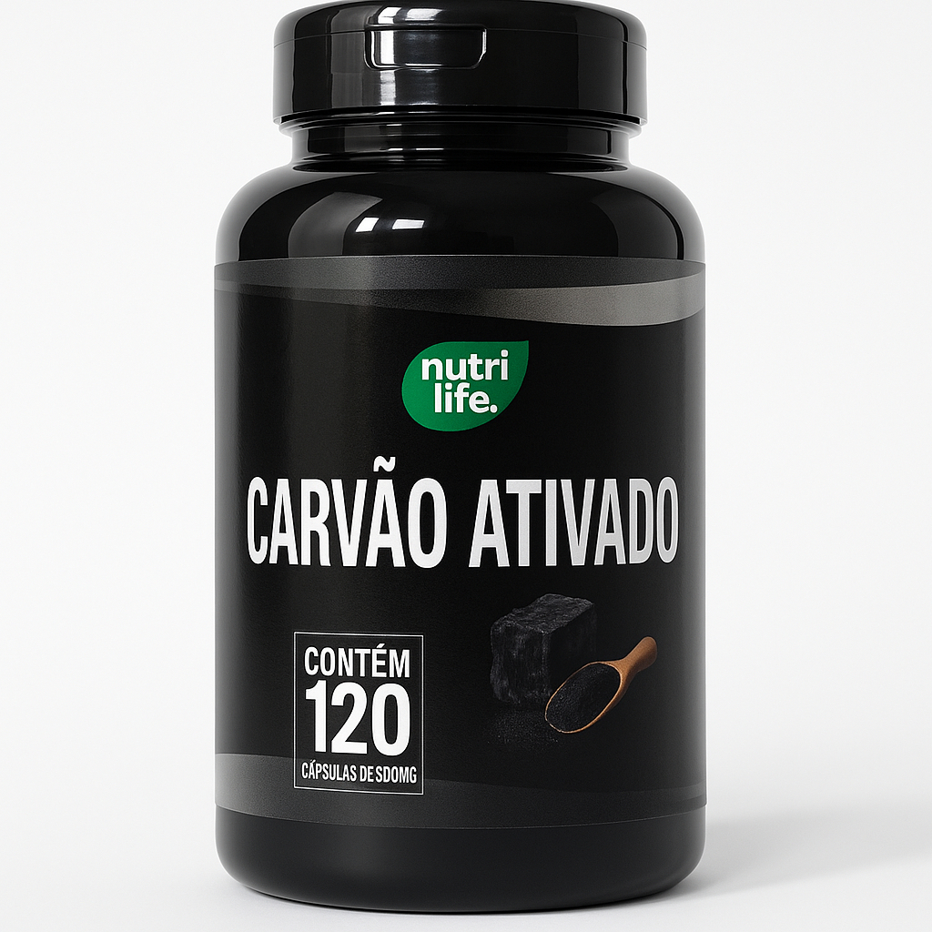 Carvão ativado - NutriLife - 120 cápsulas em Oferta na Shopee