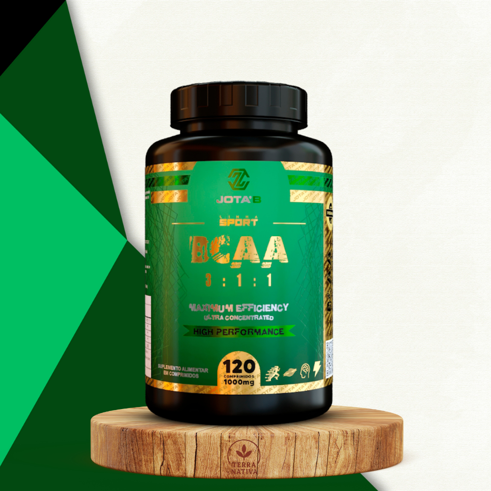 BCAA 3:1:1 Jota'B 1000mg | Ganho de Massa Magra e Hipertrofia
