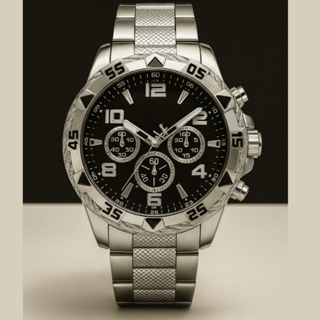 Relógio Masculino Luxo Dourado Prata Aço Inoxidável Presente Pais Estilo Pesado em Oferta na Shopee