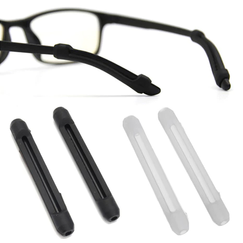 Par De Ponteira De Silicone Para Óculos - Antiderrapante - Protetora Orelha - Silicone - Macia em Oferta na Shopee
