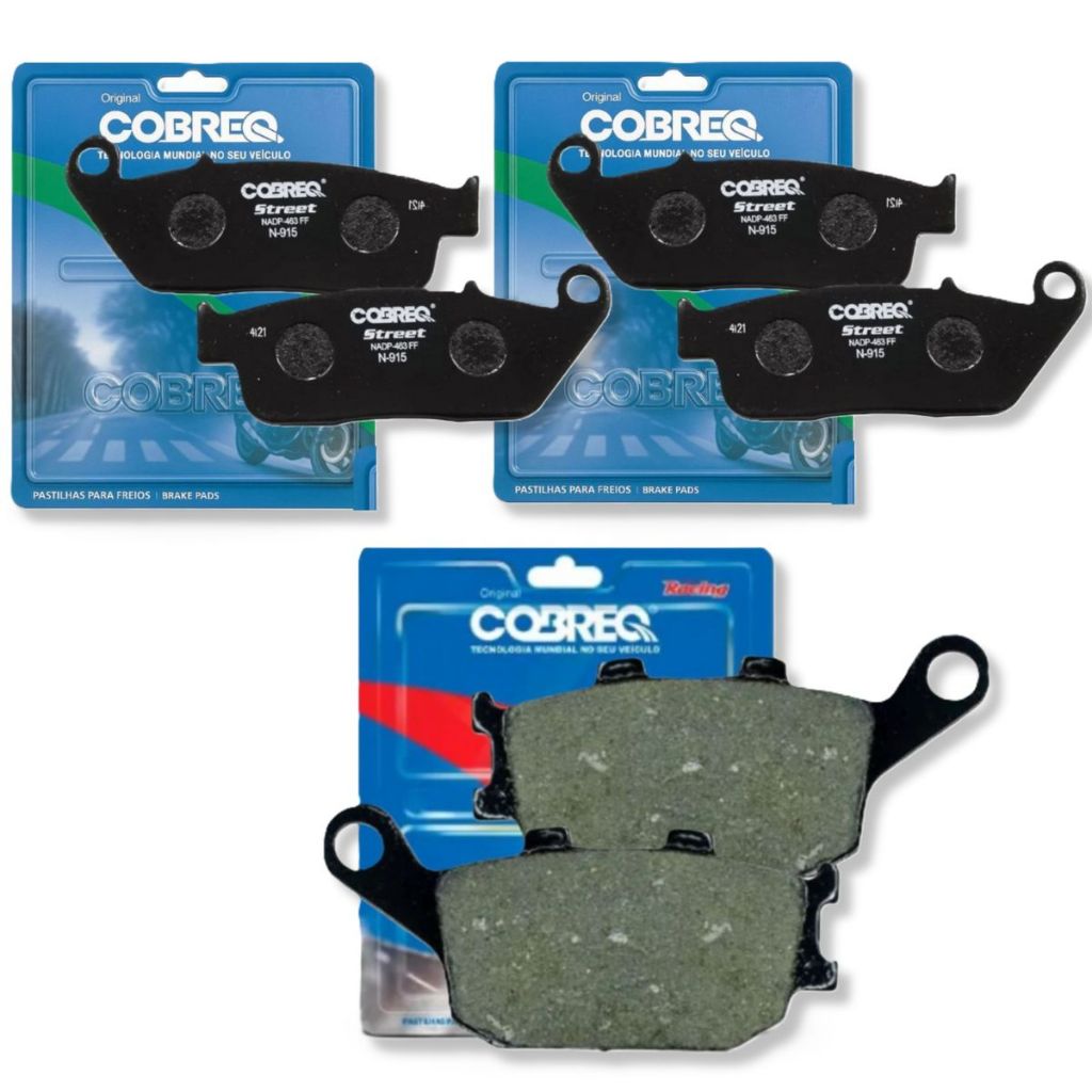 Kit Pastilhas de Freio Cb 600f Hornet Sem Abs 2002 A 2007 Cobreq em Oferta na Shopee
