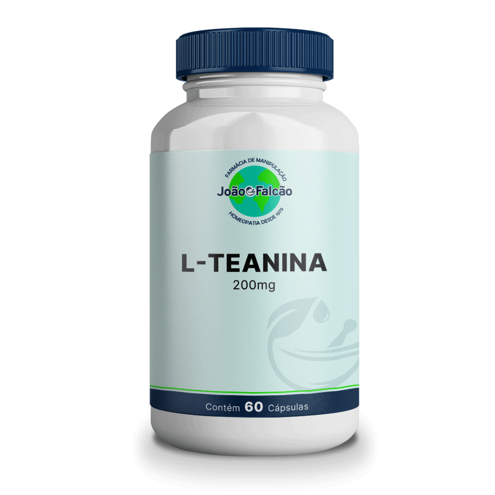 L-Teanina 200Mg - 60 Cápsulas ou 120 Cápsulas