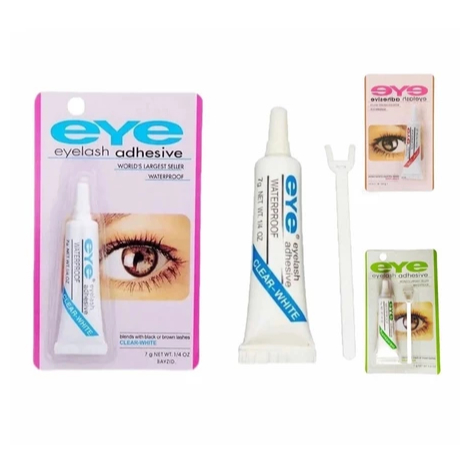 KIT Cola Com Aplicador de Cílios Postiços Duo Eye–Adesivo de Fixação Longa e À Prova D'Água