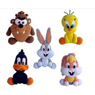 Kit Amigurumi Looney Tunes Und em Oferta na Shopee