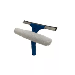 Rodo Limpa Vidros Profissional 2em1 25cm Limpa e Seca Para Box Banheiro Espelhos e Vitrines
