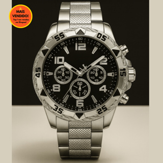 Relógio Masculino Luxo Pesado Aço Inoxidável PREMIUM Resitente à Água em Oferta na Shopee