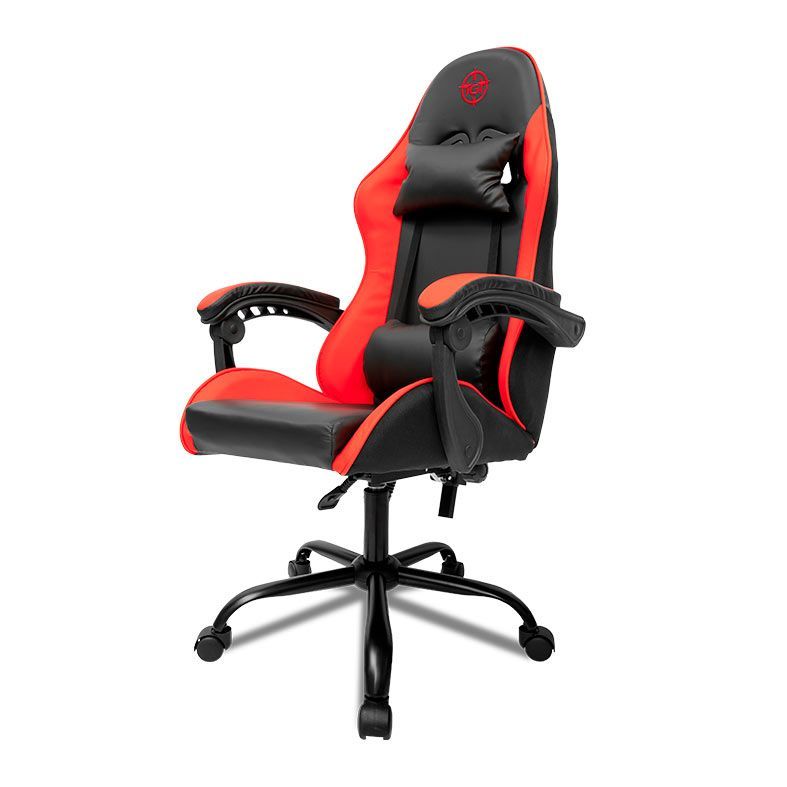 Cadeira Gamer TGT Heron, Preta e Vermelha, TGT-HR-BRD01 em Oferta na Shopee