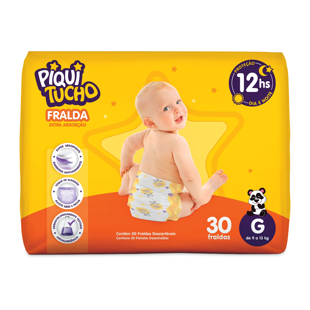 Fralda Descartável Infantil Piquitucho Premium Direto da Fábrica Revenda Barato