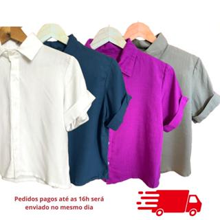 camisa feminina blusa branca feminina camisa de botao branca em Oferta na Shopee