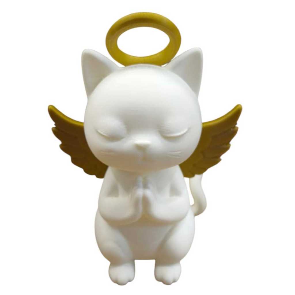 Enfeite Gato anjo Decoração para sua Casa Decorativo Escultura Estátua em Oferta na Shopee