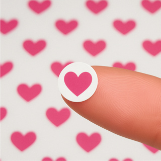 Adesivo Cartão Fidelidade Cliente Coração Emoj Cartela Etiquetas em Oferta na Shopee