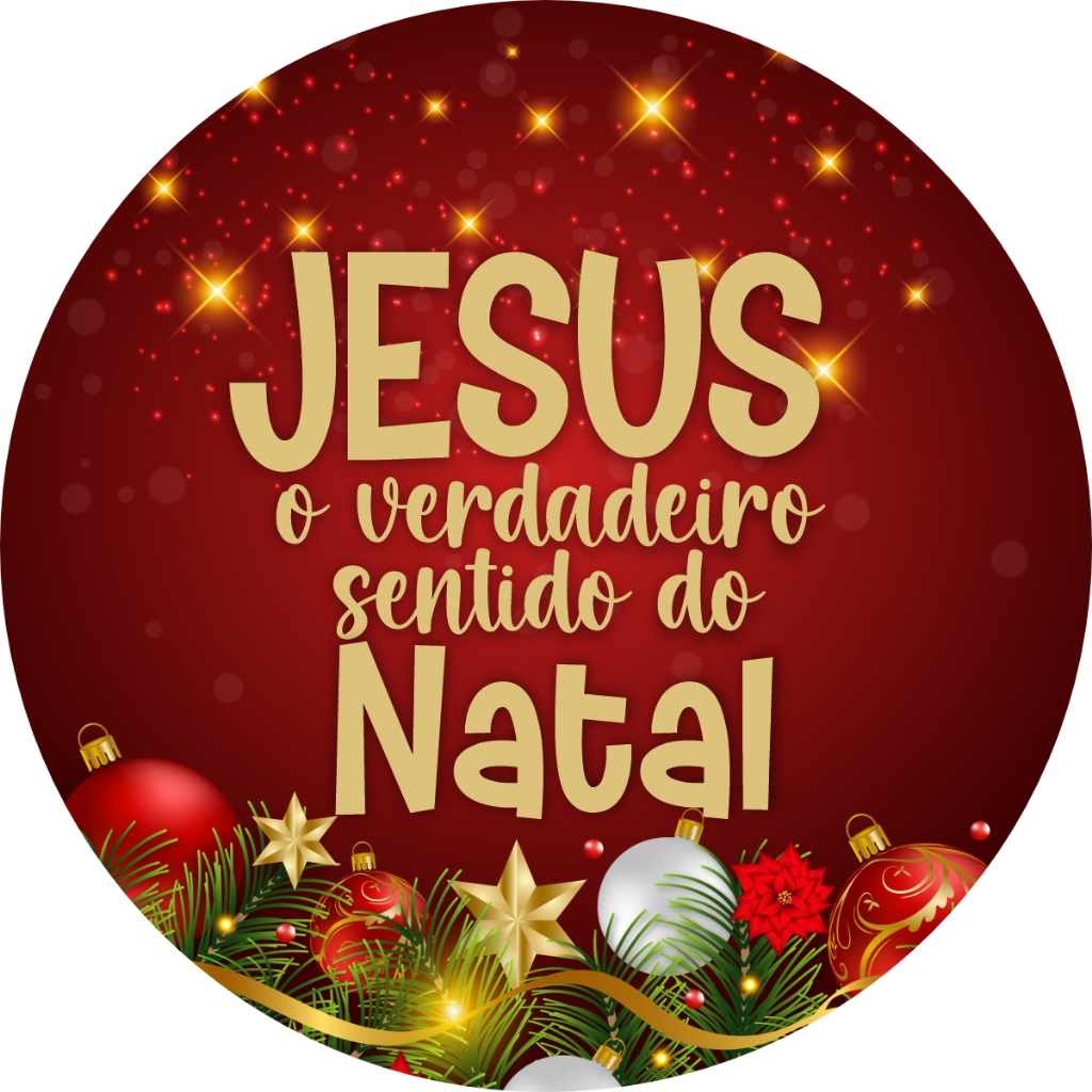 Painel 1,50m Festa Redondo C/ Elastico Natal