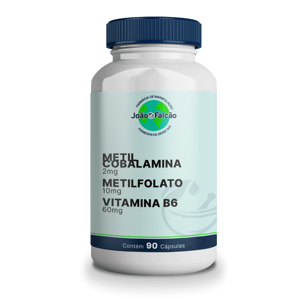 Metilcobalamina 2Mg + Metilfolato 10Mg + Vitamina B6 60Mg - 90 Cápsulas