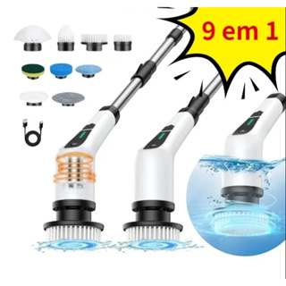Escova De Limpeza Ajustável Janela Banheiro e Cozinha Ferramenta 9 em 1Recarregável em Oferta na Shopee