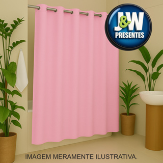 Cortina de Box - FWB, para Banheiro 178x178cm Poliéster com 12 Ganchos - Resistente à Água em Oferta na Shopee