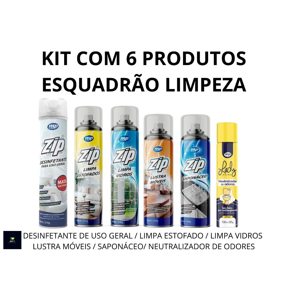 Kit C/6 Produtos: Limpa Estofados e mais 5 produtos - My Place em Oferta na Shopee