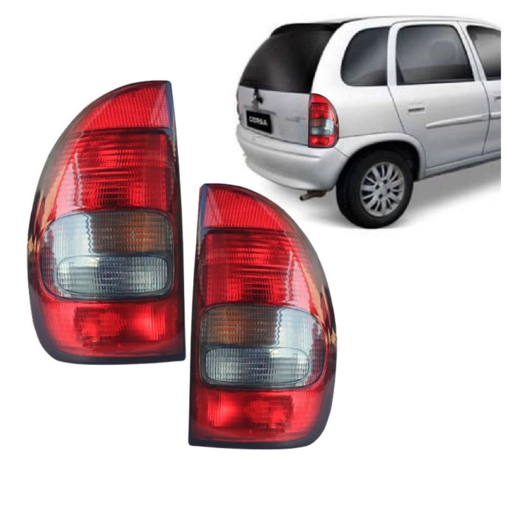Par Lanterna Traseira Corsa Hatch 1994 1995 1996 1997 1998 1999 Fumê