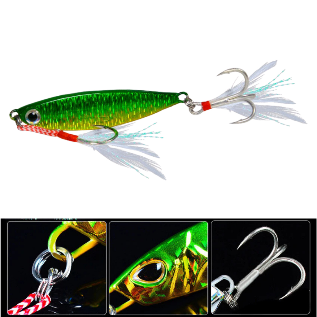 Isca de Peixe de Metal de Fundição Longa Mar Pesca Isca de Jig