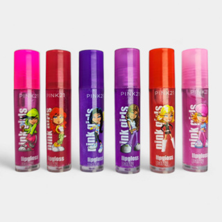 Brilho Gloss Rollon Pink 21 Girls Fruta - 1 Unidade (Escolha) em Oferta na Shopee
