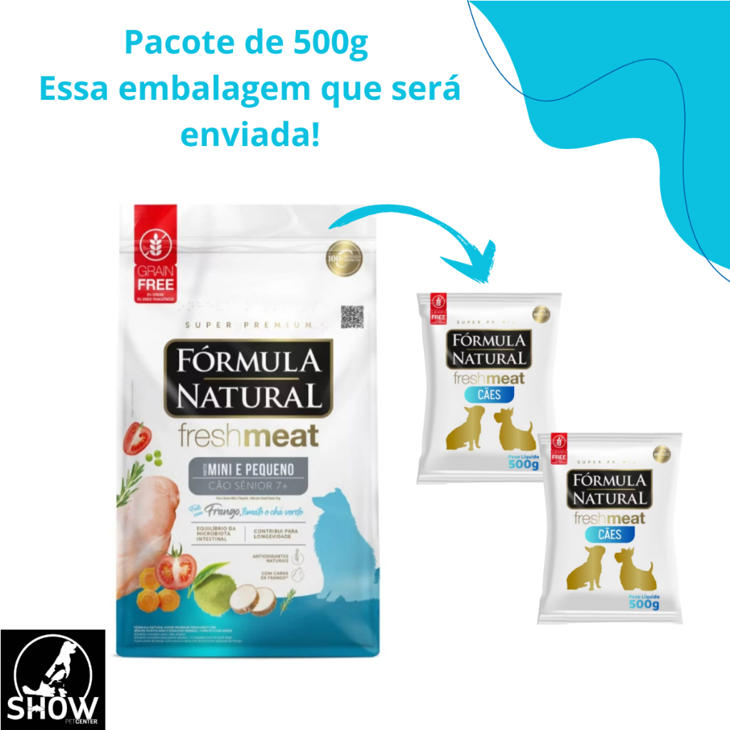 Racao Formula Natural Fresh Meat Caes Senior 500g