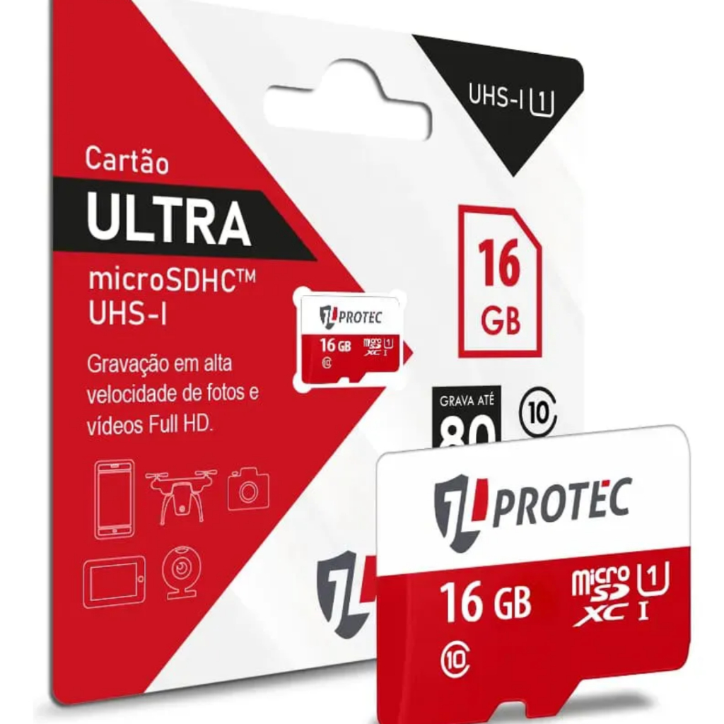 Cartão de Memória Ultra MicroSD 16GB Classe 10 - Rápido, Compacto e Eficiente