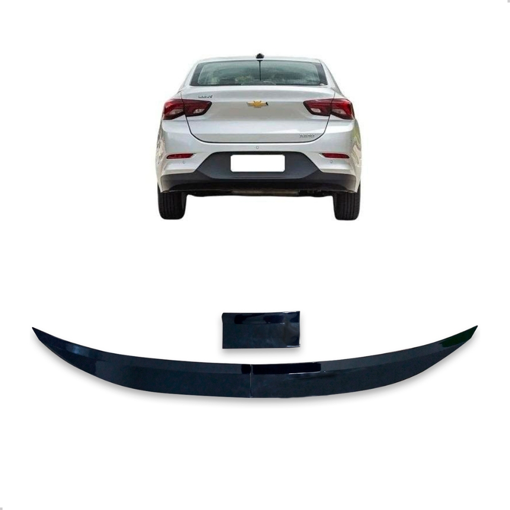 Aerofólio Para Chevrolet Onix Sedan Plus 2020 2021 2022 2023 2024 2025 A 2026 Black em Oferta na Shopee