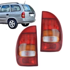 Par Lanterna Traseira Corsa Wagon 1994 1995 1996 1997 1998 1999 Tricolor 4 Portas