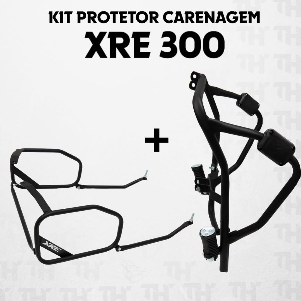 Protetor Carenagem Motor Xre 300 Afastador De Alforge Até 2024