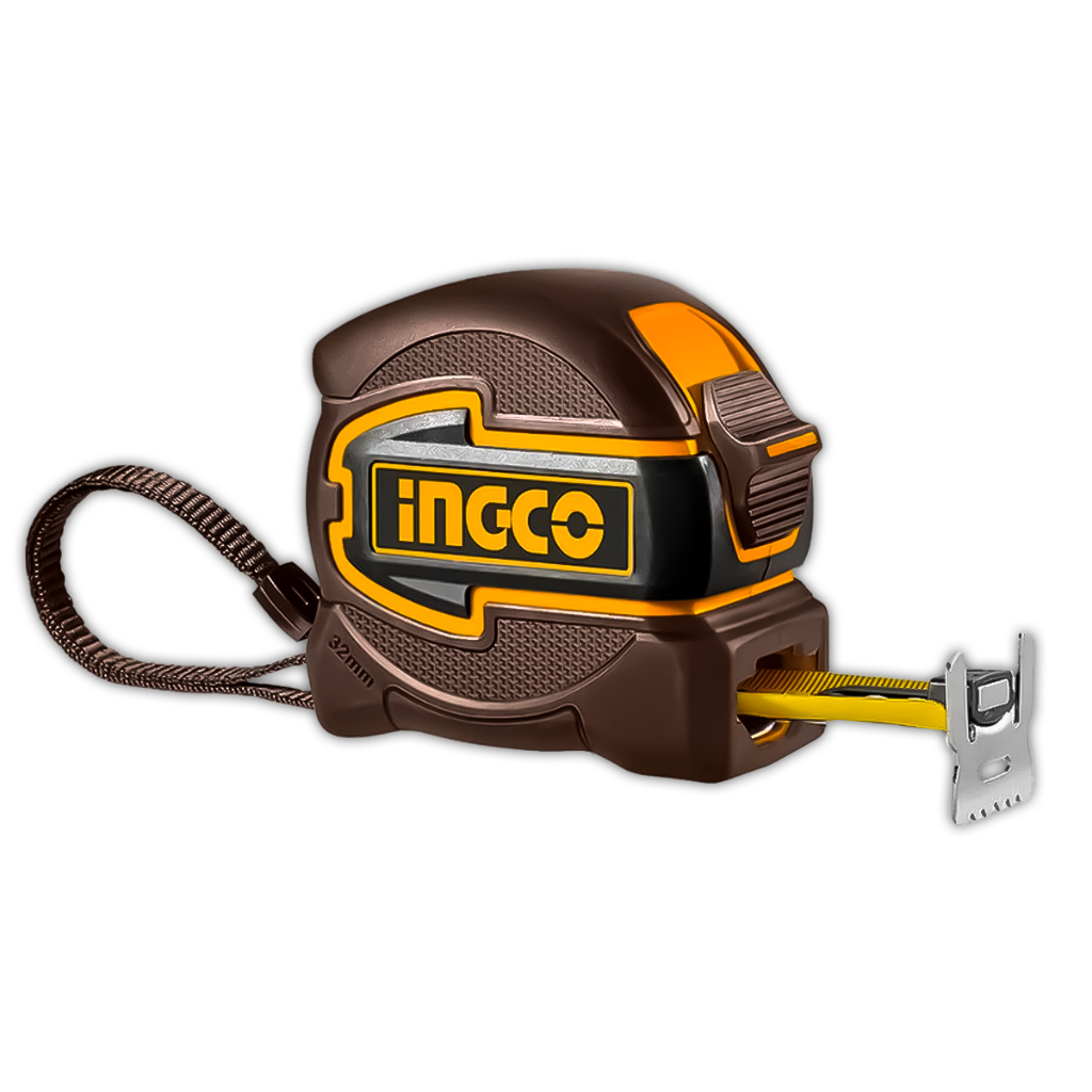 Trena Emborrachada INGCO 8m x 32mm com Trava Automática e Botão Duplo Fácil Manuseio