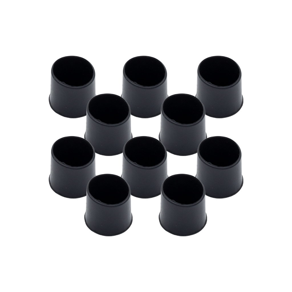 Kit 12 Ponteiras Redonda PVC Para Pe De Cadeira 3/4 Pol 1,9cm