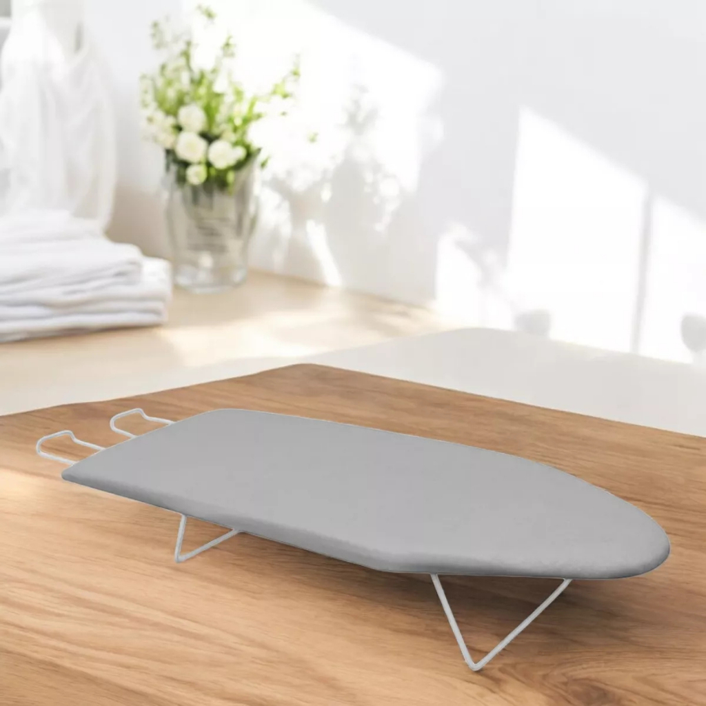 Tábua de Passar Roupa Portátil de Mesa – Compacta e Dobrável para Uso Diário