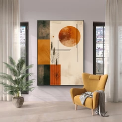 Quadro Grande Com Moldura 80x120 cm Para Sala Quarto Escritório Hall