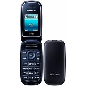 Celular Samsung GT-E1272 Flip Dual SIM 32GB Tela 2.4" Azul Escuro Monstruario Seminovo Ideal Para Idoso