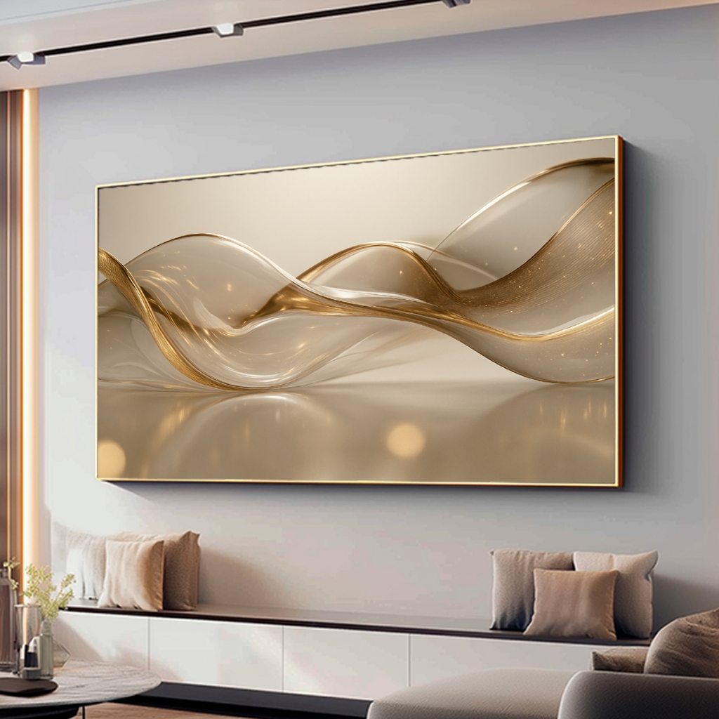 Quadro Decorativo Grande Com Moldura Para Sala Quarto Escritório Moderno em Oferta na Shopee