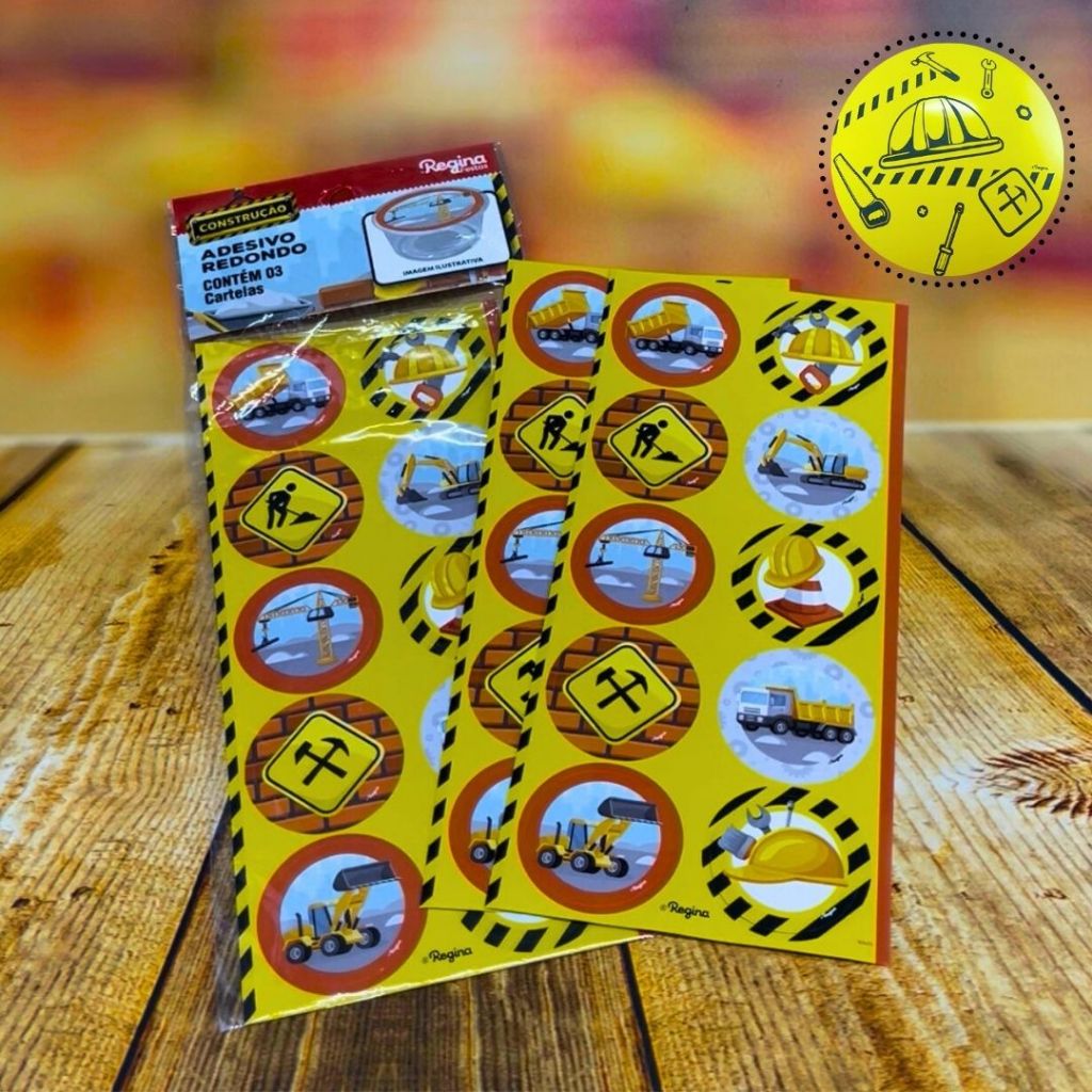 30~150 ADESIVO REDONDO CONSTRUÇÃO REGINA