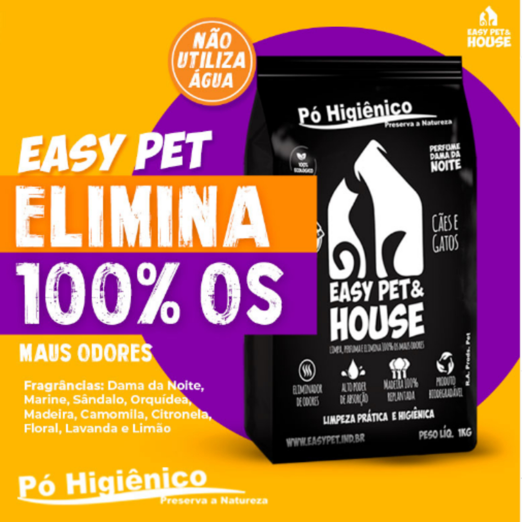 Pó Higiênico Easy Pet® – o Melhor Amigo do Seu Pet! — R$ 29,99 em Shopee