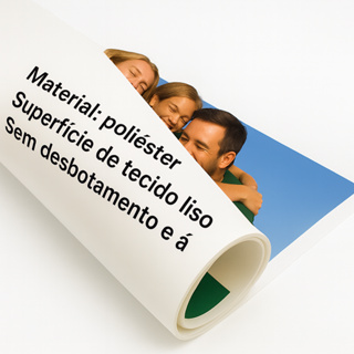 Impressão  personalizada em tela poliester somente a tela não acompanha estrutura em Oferta na Shopee